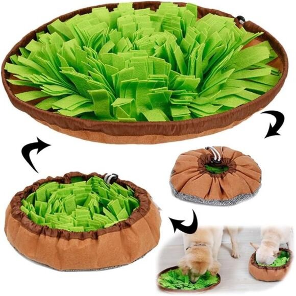 Pet Snuffle Mat for Dogs, Interactive Feed Game for Boredom, Encourages Natural - Picture 1 of 8
